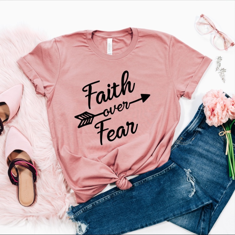 Faith Over Fear T-shirt - Picture 2 of 3